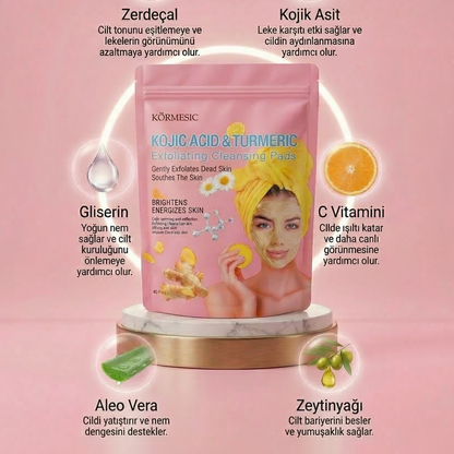 Zerdeçal İçeren Nazik Peeling Pedleri  & Cildiniz Parlasın